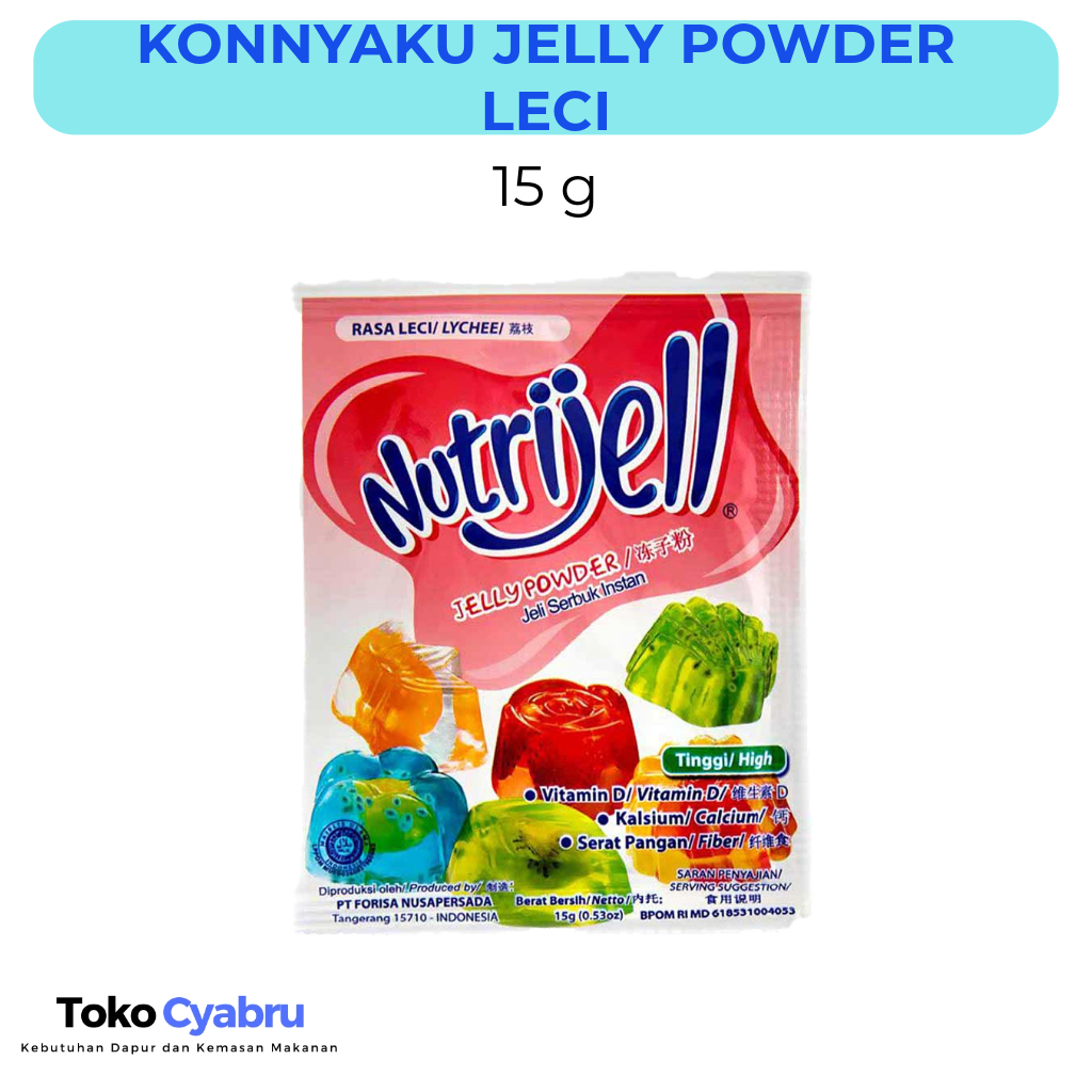 

Konnyaku Jelly Powder Leci Nutrijell 15 g