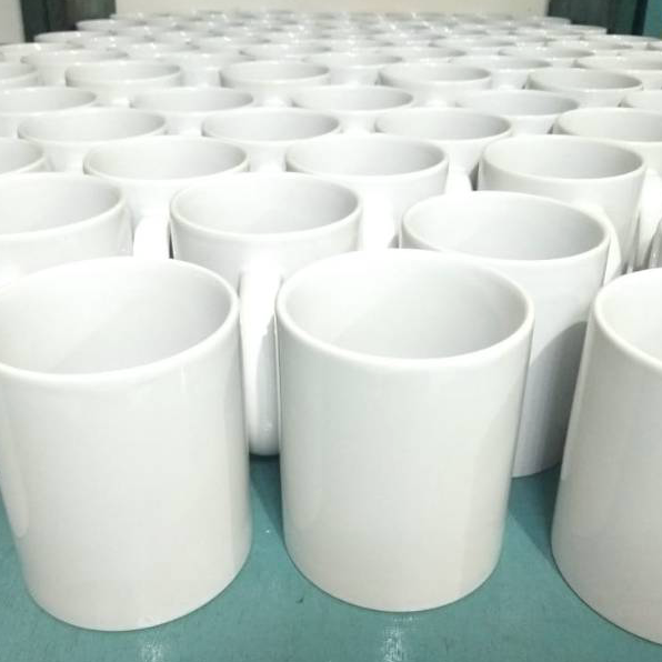 HOT Mug Polos Coating Siap Cetak Belum Termasuk BubbleWrap (Wajib Baca Deskripsi)