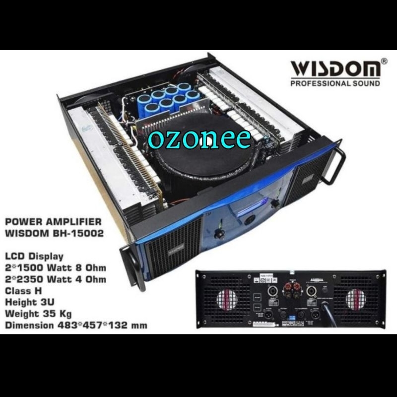 Power Amplifier Wisdom BH 15002 BH15002 Class H 3 U Original