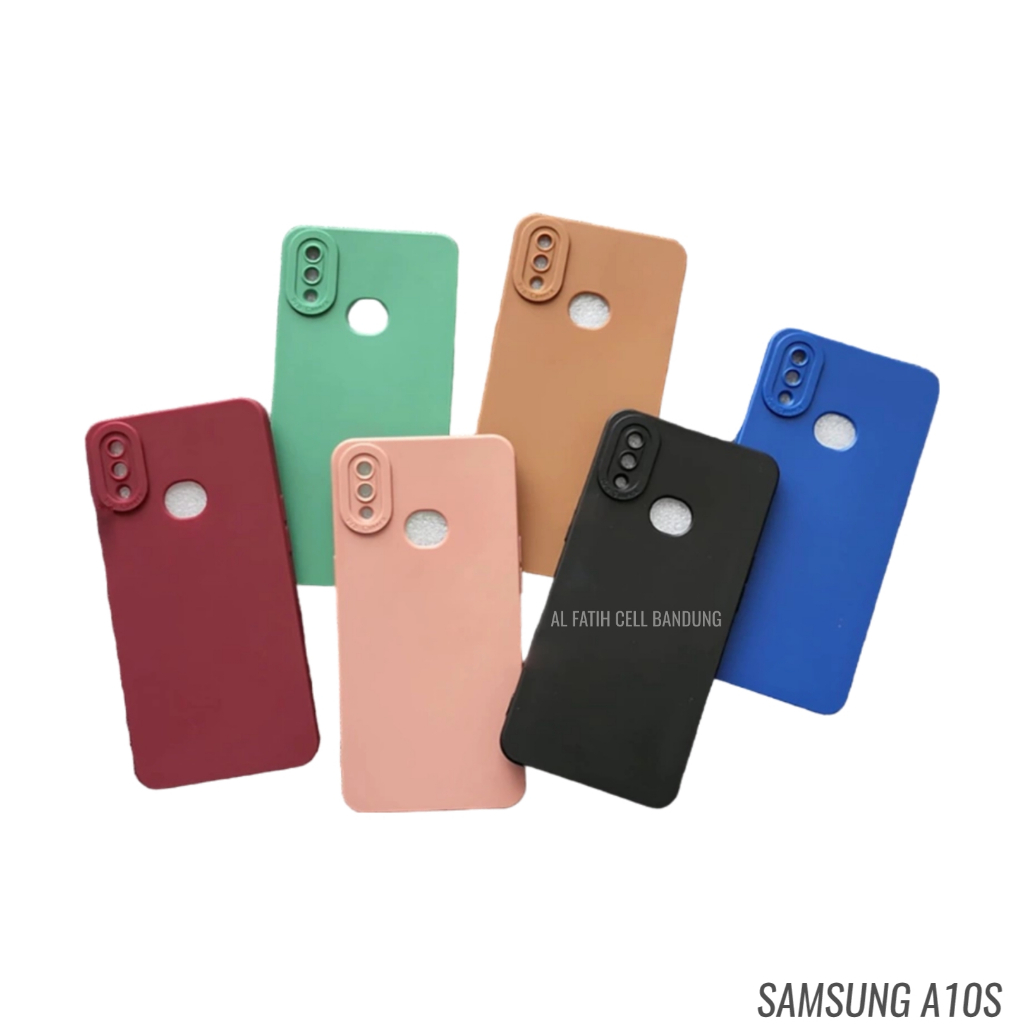 Case Samsung A10S Softcase Pro Camera - Candy Case - Casing Macaron - Case Polos - Silikon Hp