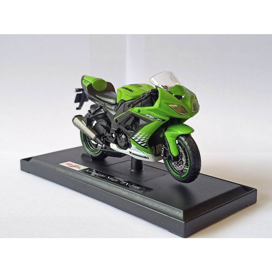 Diecast Motor Kawasaki Ninja ZX-10R miniatur motor sport maisto murah