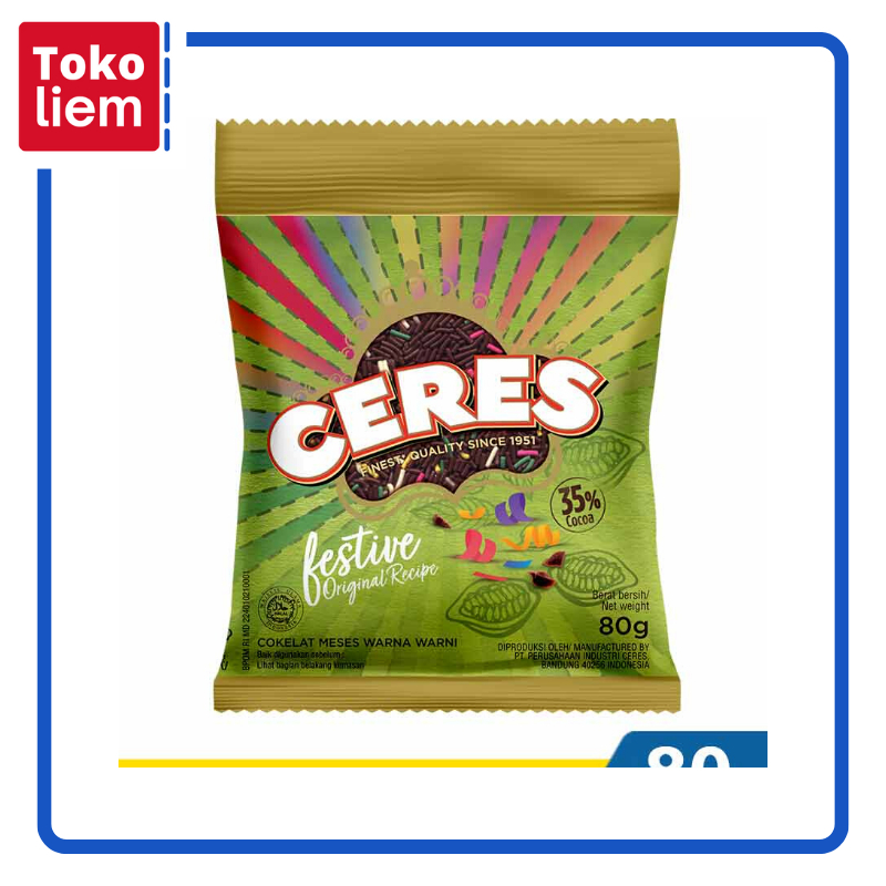 

Ceres Hagelslag Rice Choco Festive 80G