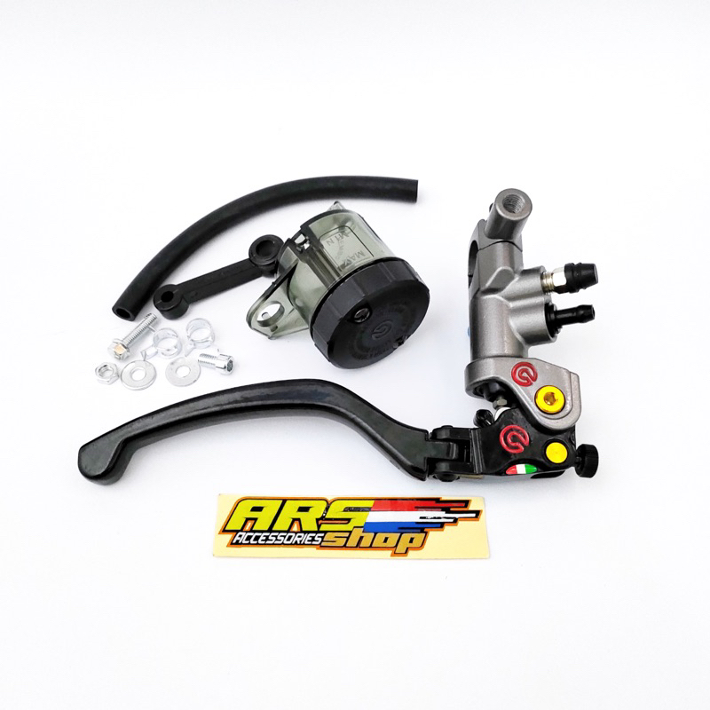 master rem brembo kanan tabung big smoke Master rem izumi plus dudukan spion+kabel switch rem aerox 