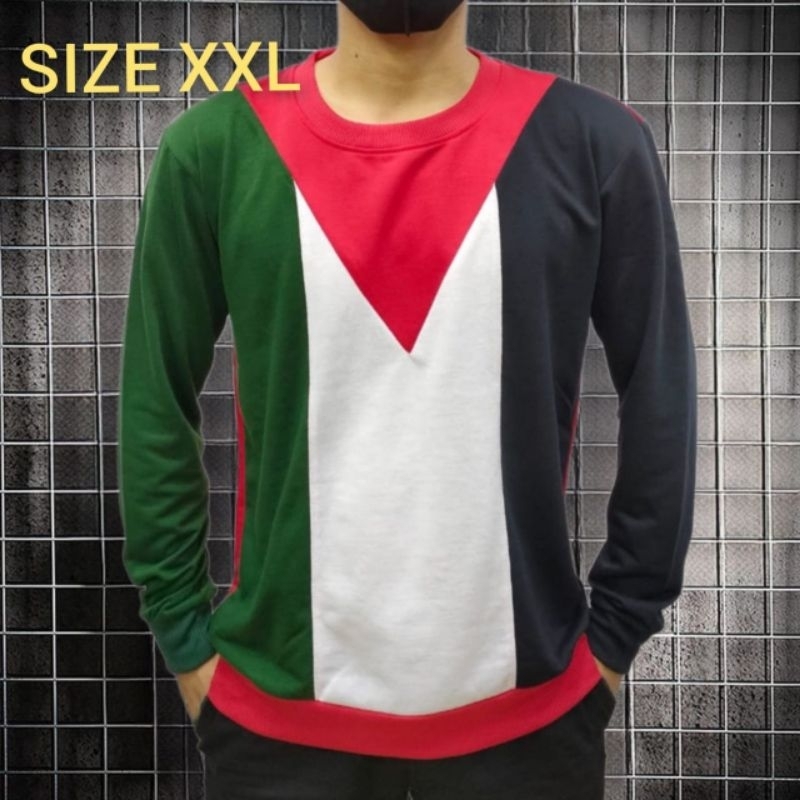 KAOS PRIA ( PALESTINA ) BAJU DISTRO PRIA LENGAN PANJANG MODEL TERBARU