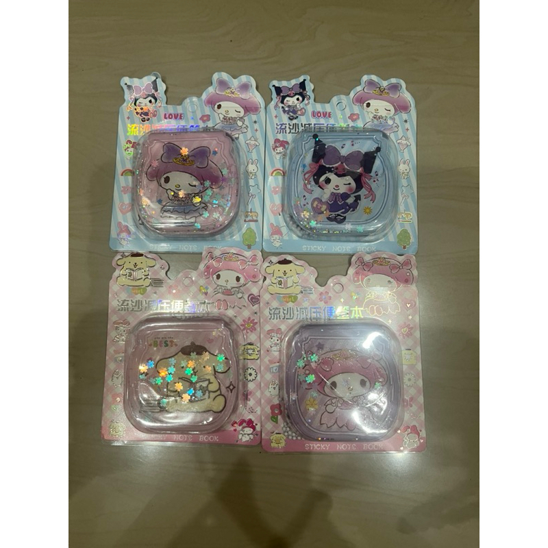 

Notes Water Glitter Notebook Pad Sanrio / Buku Lucu Air