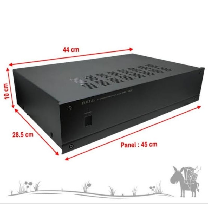 Box Power Amplifier Polos Bell MK 200 Sound system