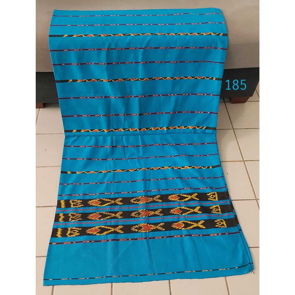 SA 0185 Sarung tenun Alor motif ikan biru, Alor, NTT