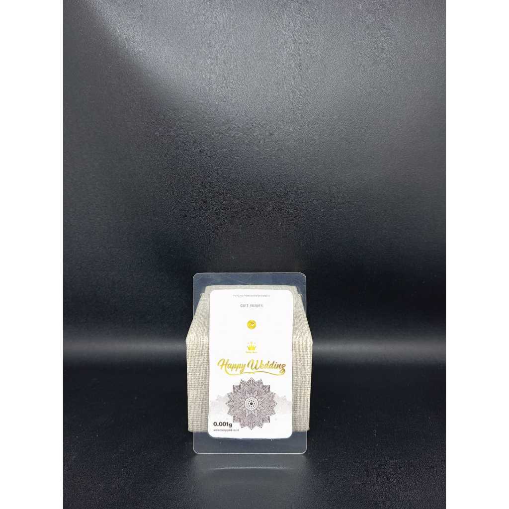 Logam Mulia Baby Gold Happy Wedding 0,001 Gr 24K Fine Gold 999.9
