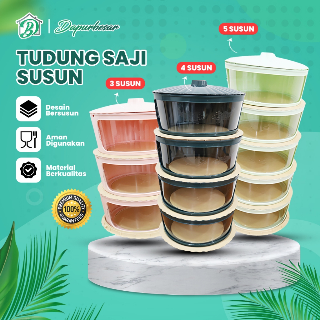 Tudung Saji Penutup Makan 3 Susun 4 Susun 5 Susun