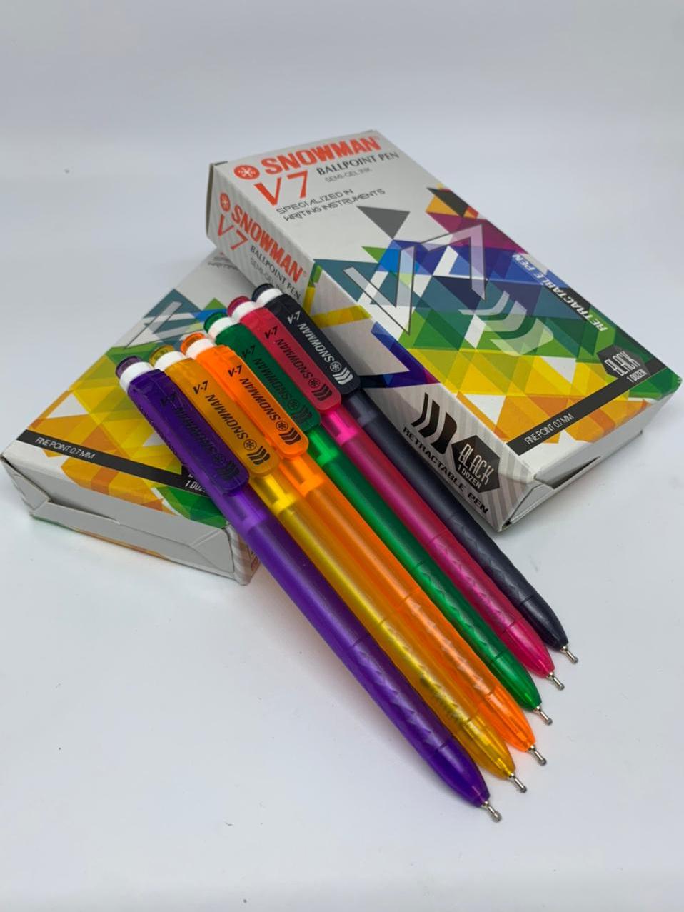 

BOLPEN SNOWMAN V-7 / Pulpen Bolpoin Snowman V7 V 7 V-7 0.7 mm