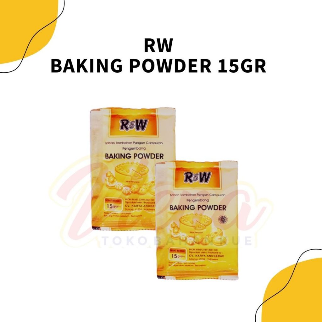 

RW / R&W Baking Powder 15gr / Pengembang Kue Sachet