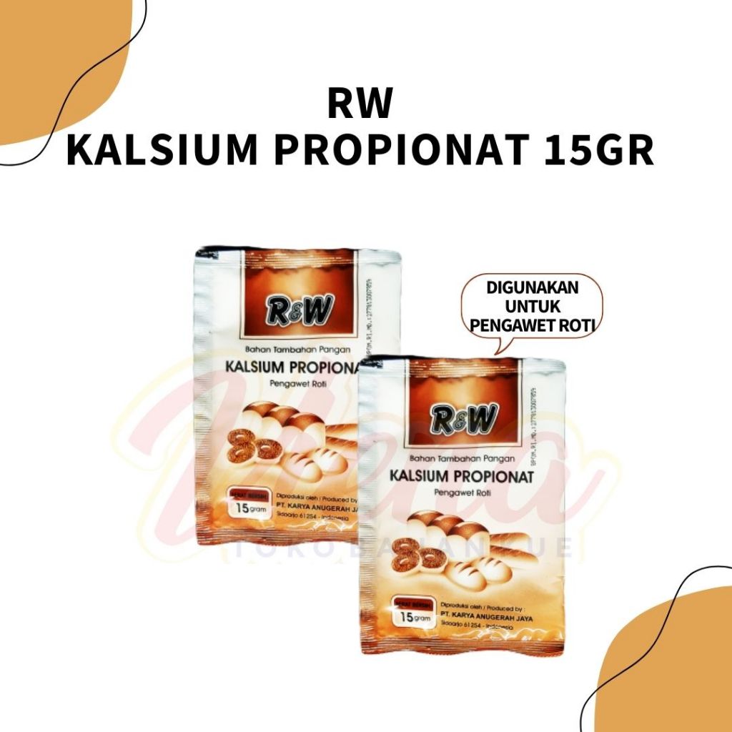 

RW / R&W Kalsium Propionat Sachet 15gr / Pengawet Roti / Pengawet Tepung