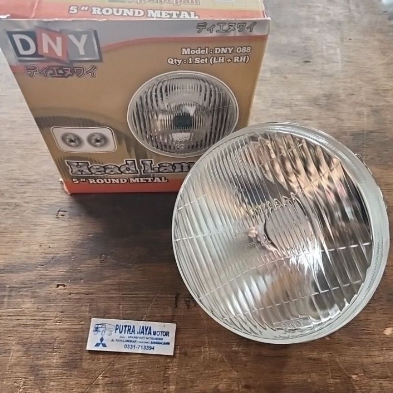 Head Lamp Lampu Depan PS100 Bulat 5inch DNY
