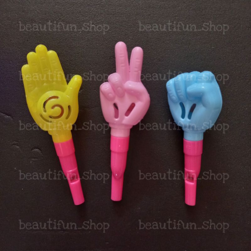 Peluit tangan krincing | mainan anak peluit tangan pingsut | mainan anak peluit terapi wicara | main