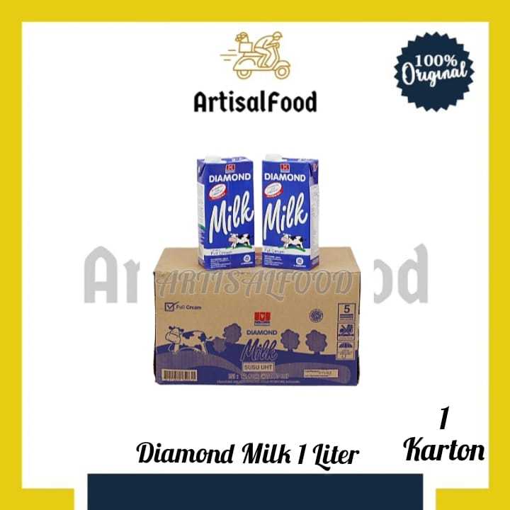 

GOJEK Susu cair UHT Fullcream Diamond 1 liter - 1 DUS