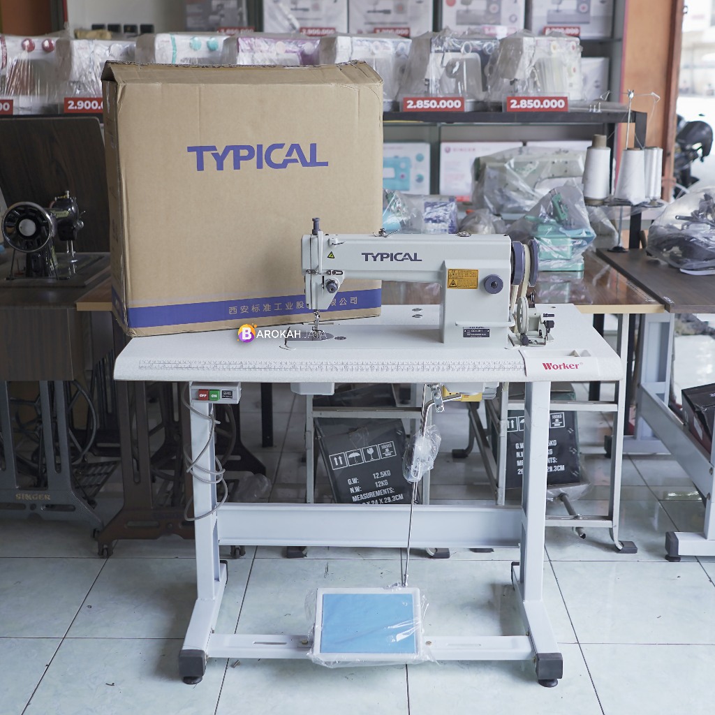 Mesin Jahit TYPICAL GC 6-28-1 Meja Kaki Dinamo Servo