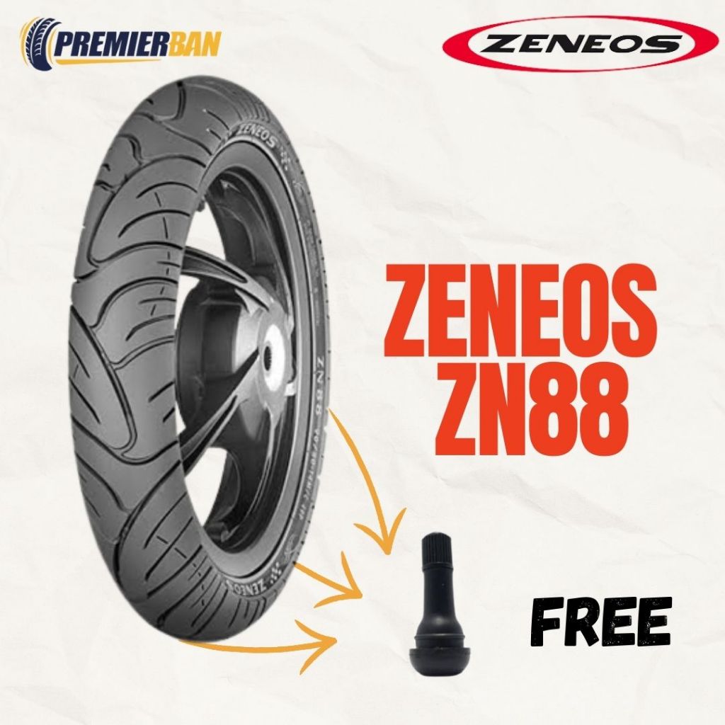 BAN MOTOR ZENEOS ZN88 RING 16 80/90-16 // BAN TUBELESS BAN MOTOR NOUVO, SKYWAVE