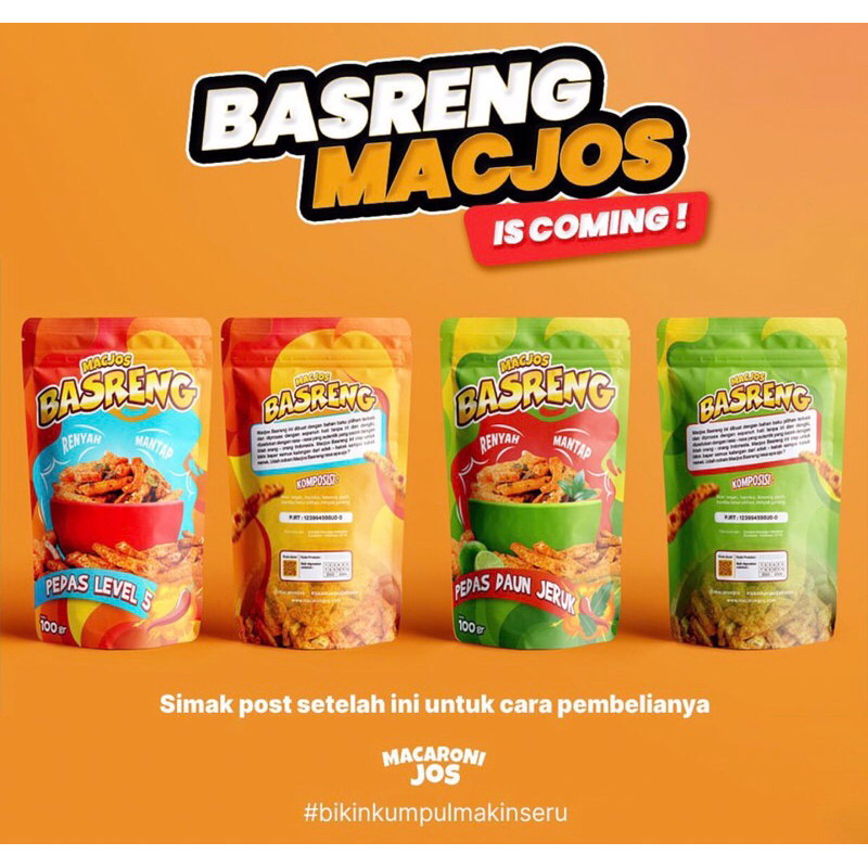 

Snack Kekinian Basreng 100gr by Macaroni Jos