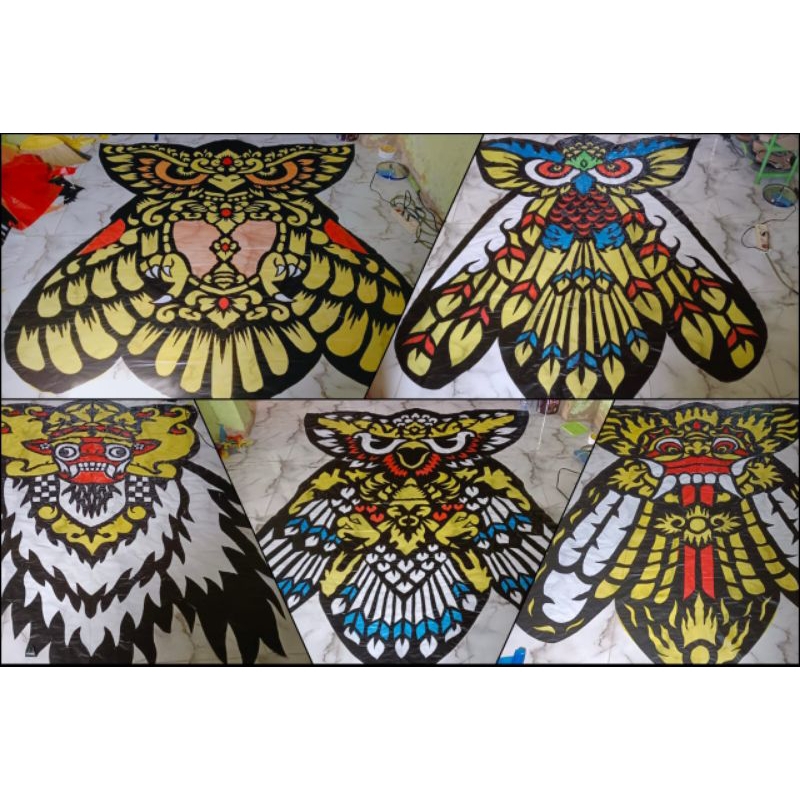 plastik layangan celepuk custom