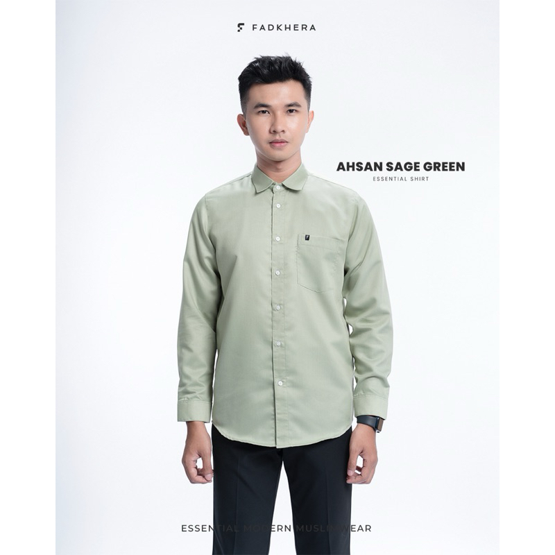 FADKHERA Baju Muslim Pria Baju Koko Pria Lengan Panjang dan Pendek Kokoh Muslim Pria Baju Muslim Dew