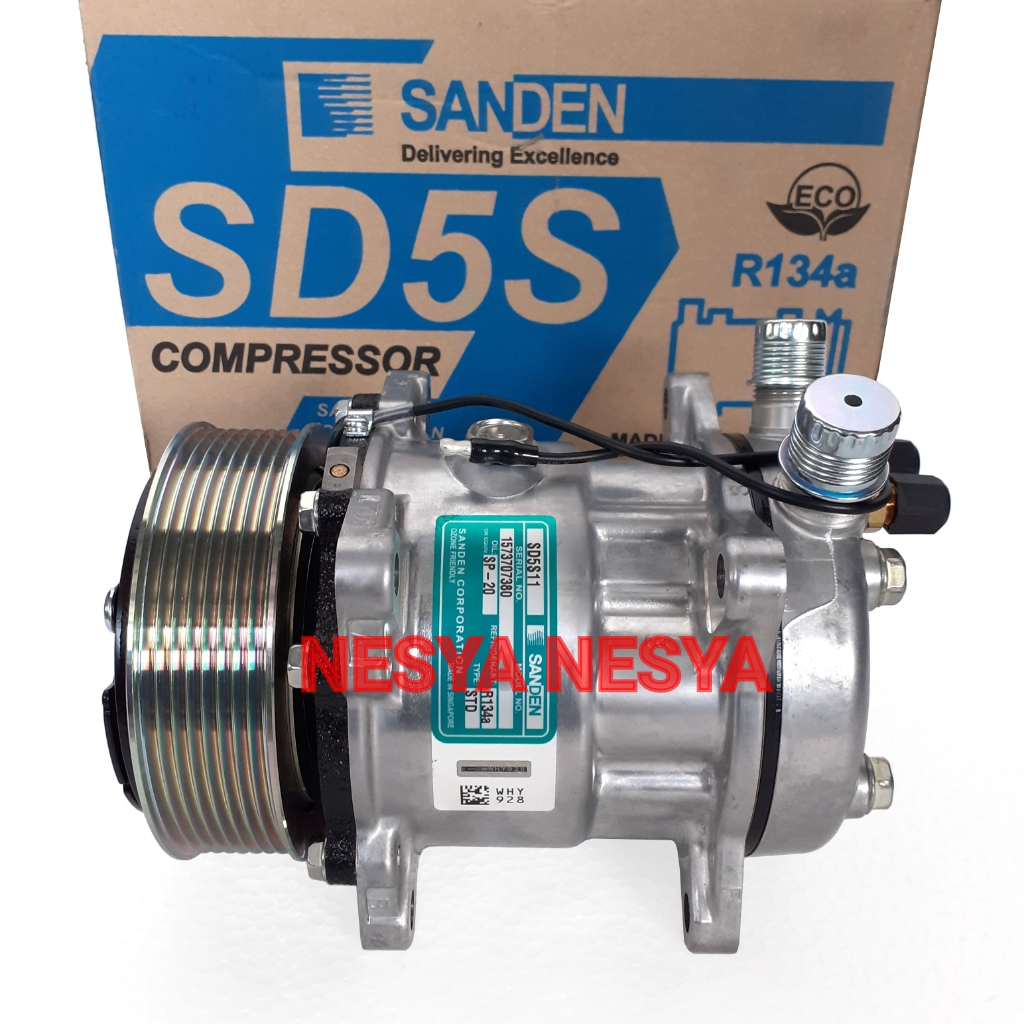 Compressor Compresor Kompressor Kompresor AC Mobil SANDEN SD5S11 SD-507 SD507 SD 507 ( Pulley Pully 