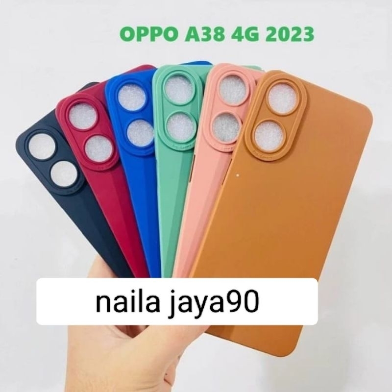 Softcase Silikon Casing Silikon Case Makaron Makaron Pro Camira Terbaru Tipe Oppo A38 4G/A18 4G Peli