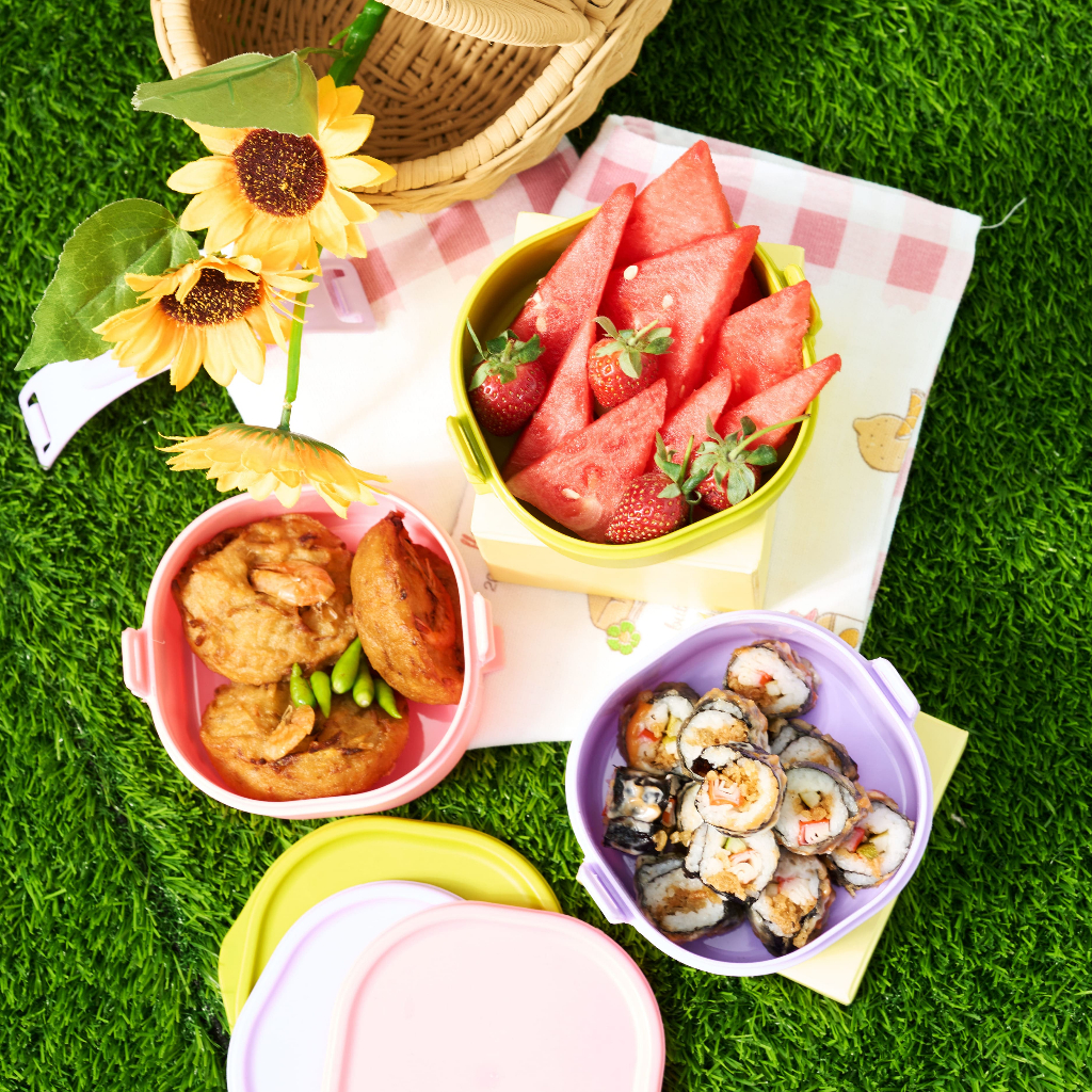 Rantang Aluna Pastela Susun 3 - Panda Houseware