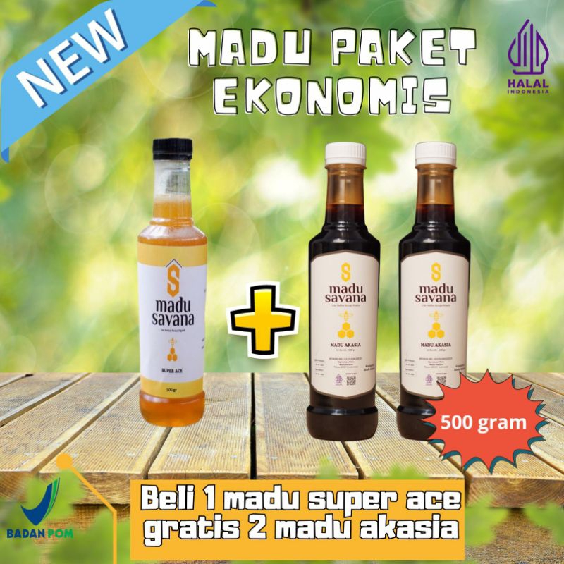

promo 11.11 beli madu super ace gratis 2 madu akasia