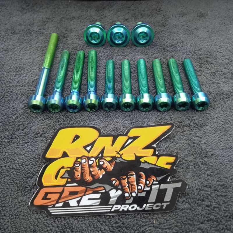 Baut Titanium 1 Set Cvt Vario,Pcx 160 Full Titanium Vietnam