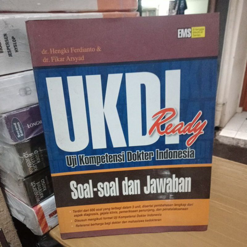 ukdi  ready uji kompetensi dokter Indonesia soal soal dan jawaban (buku bekas original)