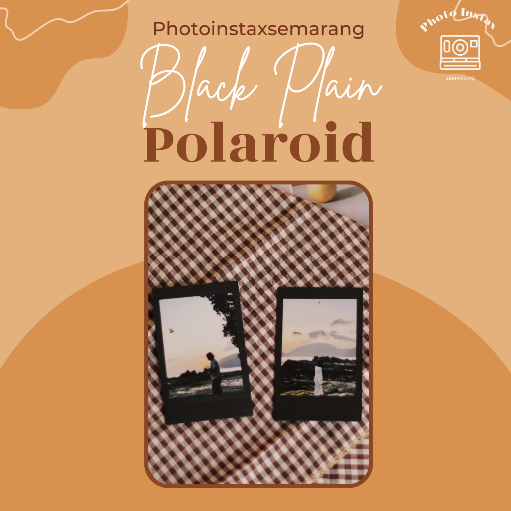 

Original Polaroid Black Plain Fuji Instax
