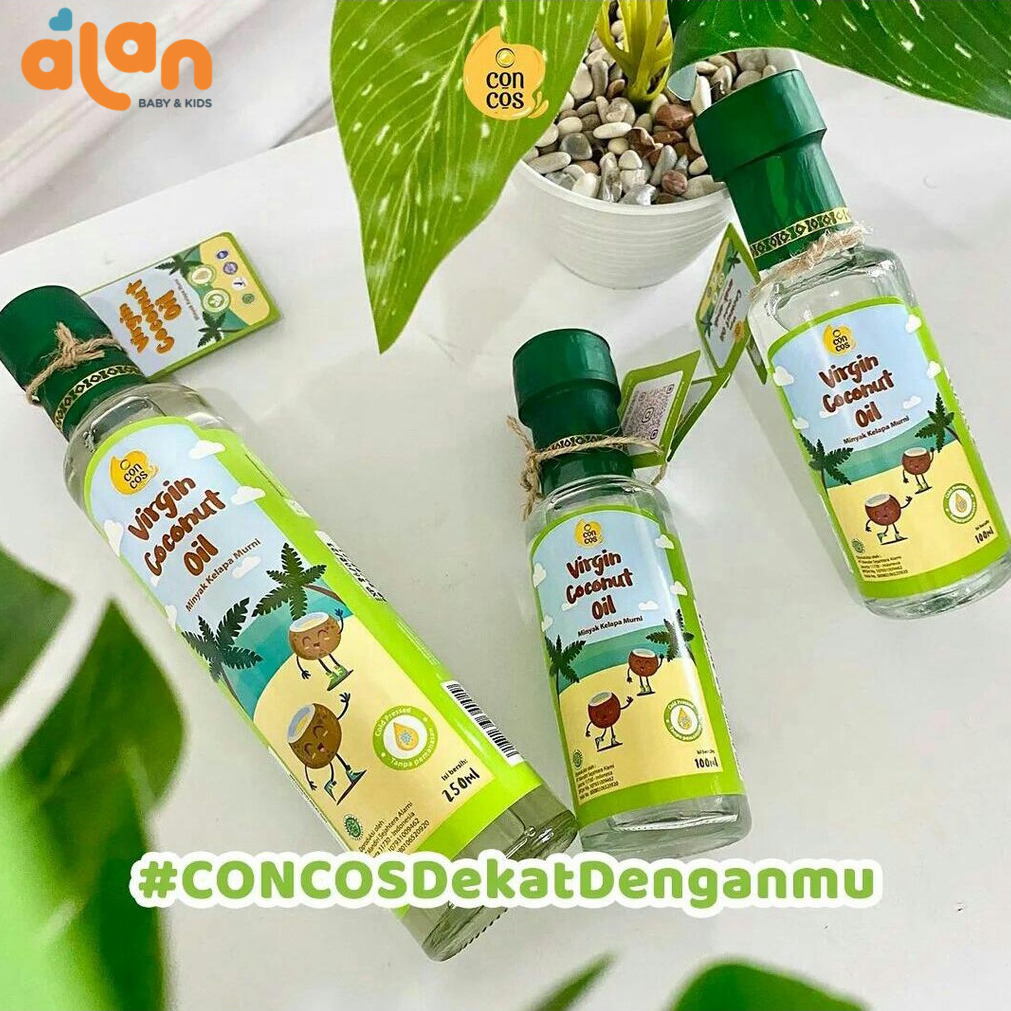 

Alan Baby Kids - Concos Virgin Coconut Oil / Minyak Kelapa Murni 250ml / 100ML