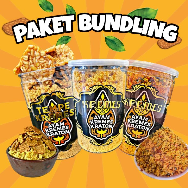 

Grosir 《PAKET BUNDLING》3 Kremes (Original, Pedas Daun Jeruk, Tempe) ➜♪✲❊