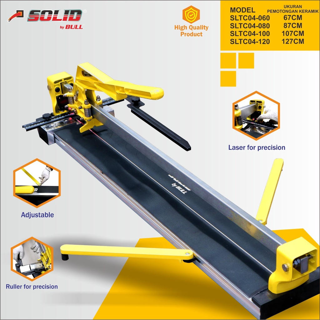 Meja Pemotong Keramik Manual/Tile Cutter Machine SOLID by BULL (Laser)