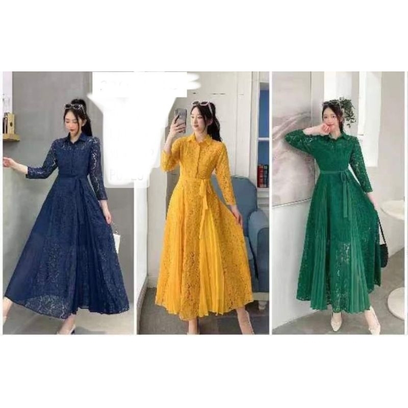 dress brokat Bangkok premium