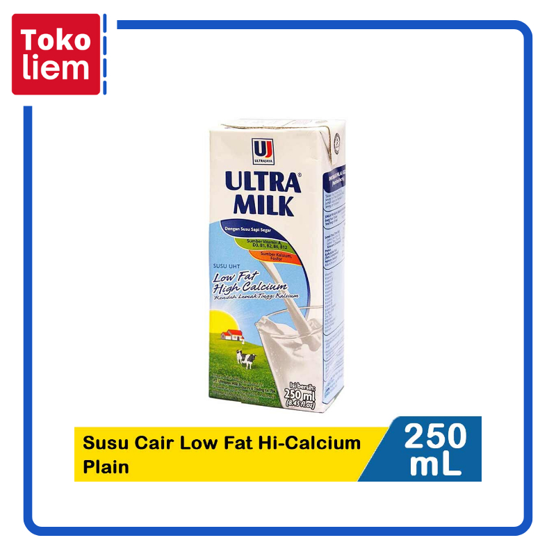 

Ultra Susu Cair Low Fat Hi-Calcium Plain 250mL