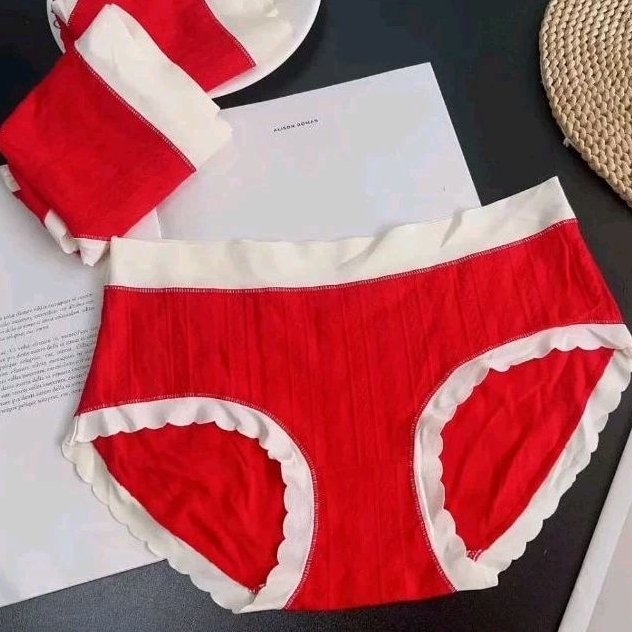 import CD Celana Dalam WANITA katun merah