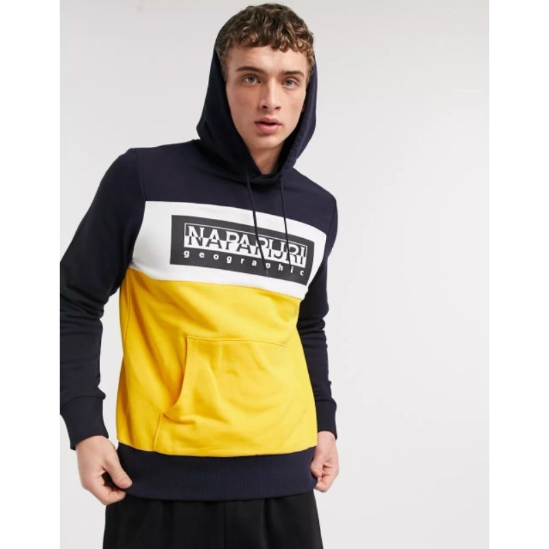 Napapijri Bek Hoodie Navy / White / Yellow Original