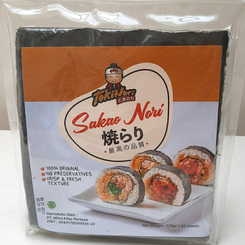 

➞✸✿ SAKAO NORI SUSHI NORI 50 LEMBAR HALAL MUI - SEAWEED RUMPUT LAUT Pasti Murah