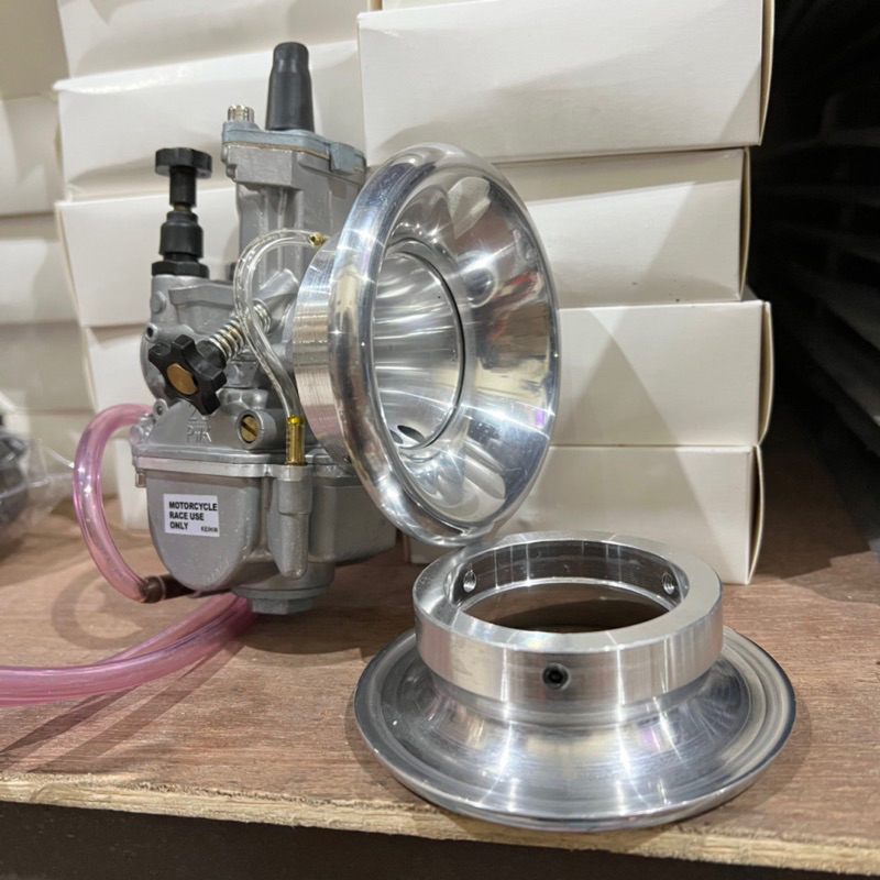 VELOCITY KARBU DONAT CORONG MODEL SPR RACING 28 30 32MM CORONG KARBURATOR