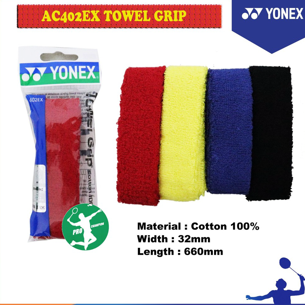⚡TOK SIAP 【COD Yonex Grip Handuk Ac 402 Ex Grip Towel Badminton Original