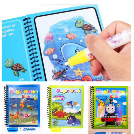 

Baru Magic Water Book Buku Gambar mewarnai Anak Dengan Pulpen Isi Air Buku Edukasi Anak