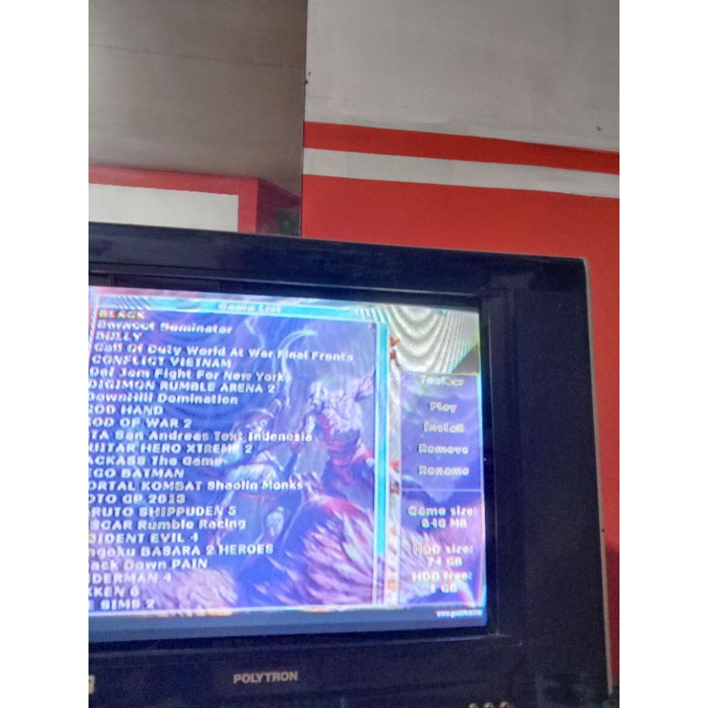 ps2 fat hardisk hdd dalam matrix fullgame sudah termasuk game didalam hardisk.