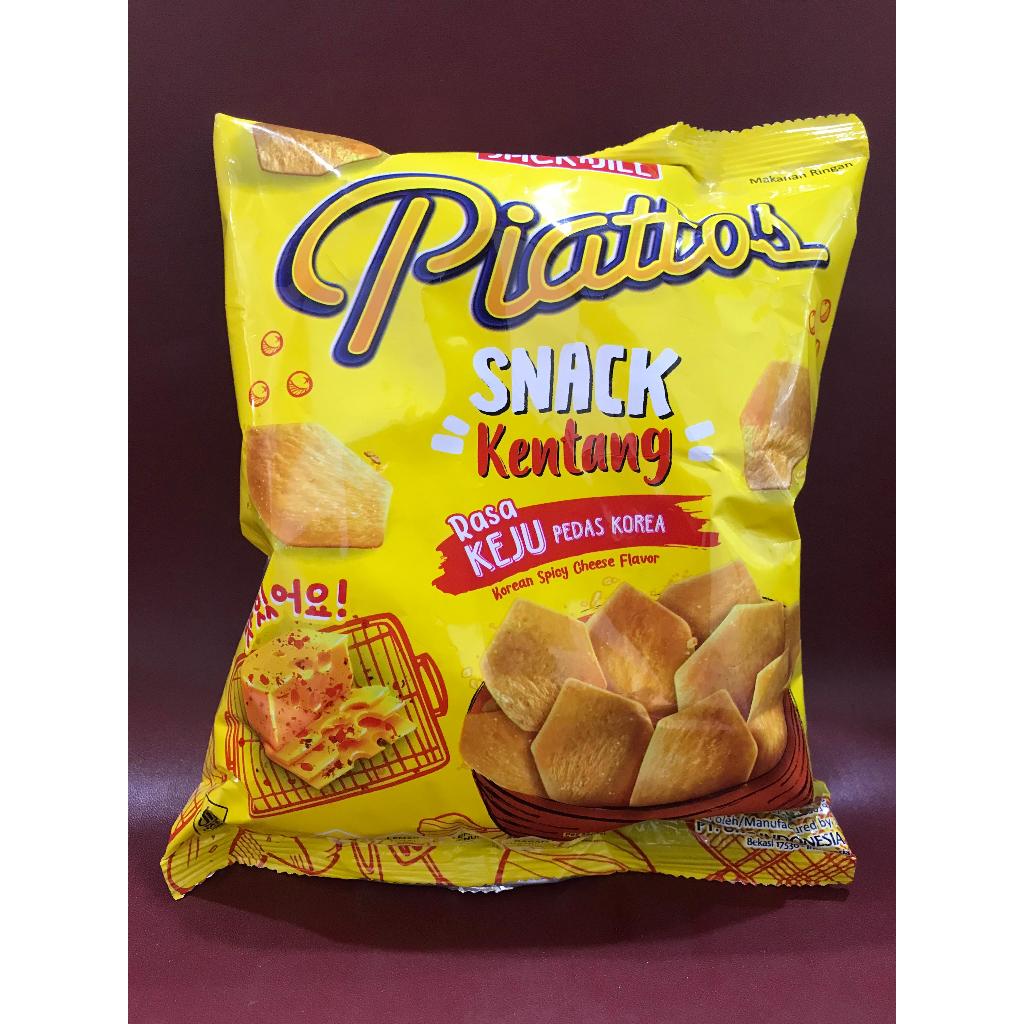 

Piattos Snack Kentang Rasa Keju Pedas Korea 68g - Potato Snack Keju Korea Pedes