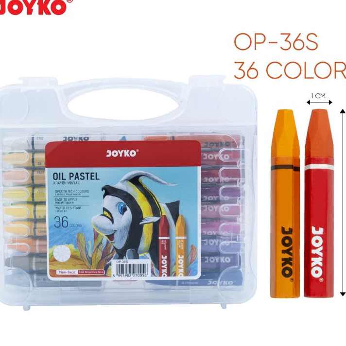 

Terbaru Crayon Joyko/Oil Pastel Joyko 36 warna ( 1 set ) Terbatas