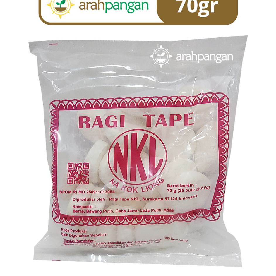 

Harga Murah Ragi Tape NKL 25 Butir 70gr