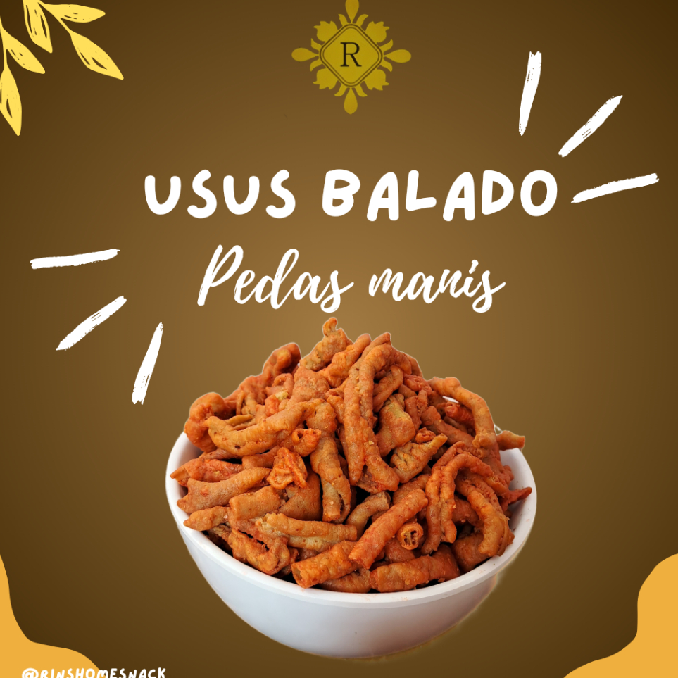 

Ready stock Kripik Usus balado pedas manis 500gr