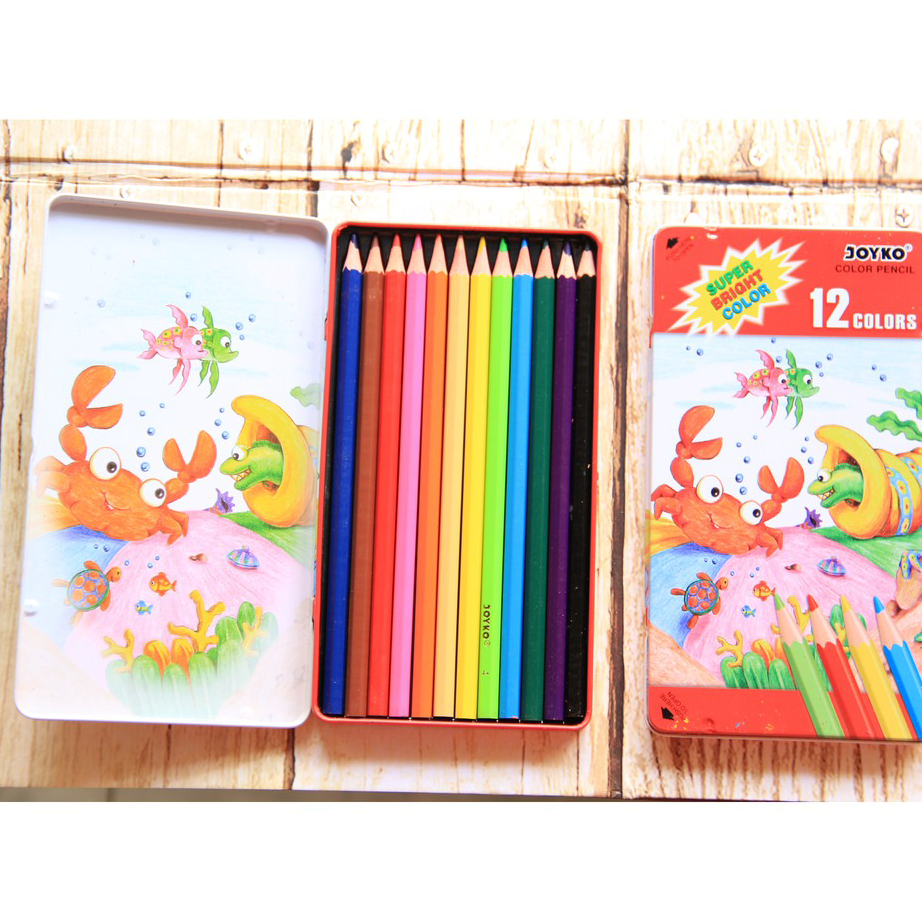

☈➸❋✦ Pensil Warna Joyko Kaleng 12 Color Ready