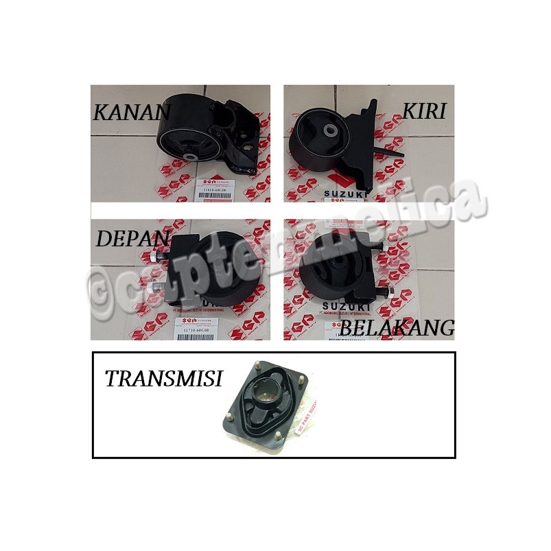 Karet Engine mounting monting dudukan Mesin Transmisi suzuki BALENO LAMA 1997 1998 1999 2000 2001 20
