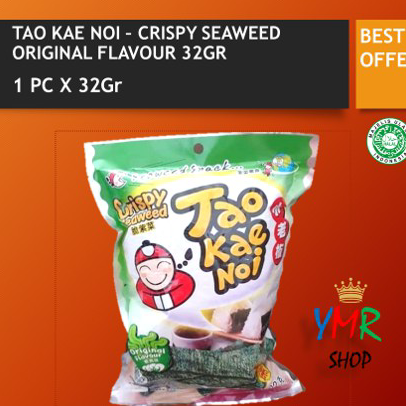 

➛➙❅⋆ Tao Kae Noi Crispy Seaweed Tomato Original Hot Spicy Seafood Japanese Tom Yum Gong Tomyam 32 Gr